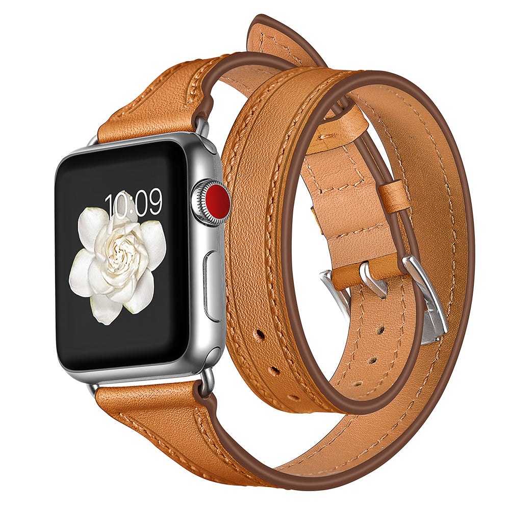 Buy Double Tour Apple Watch Leather Band for Less Free Shipping