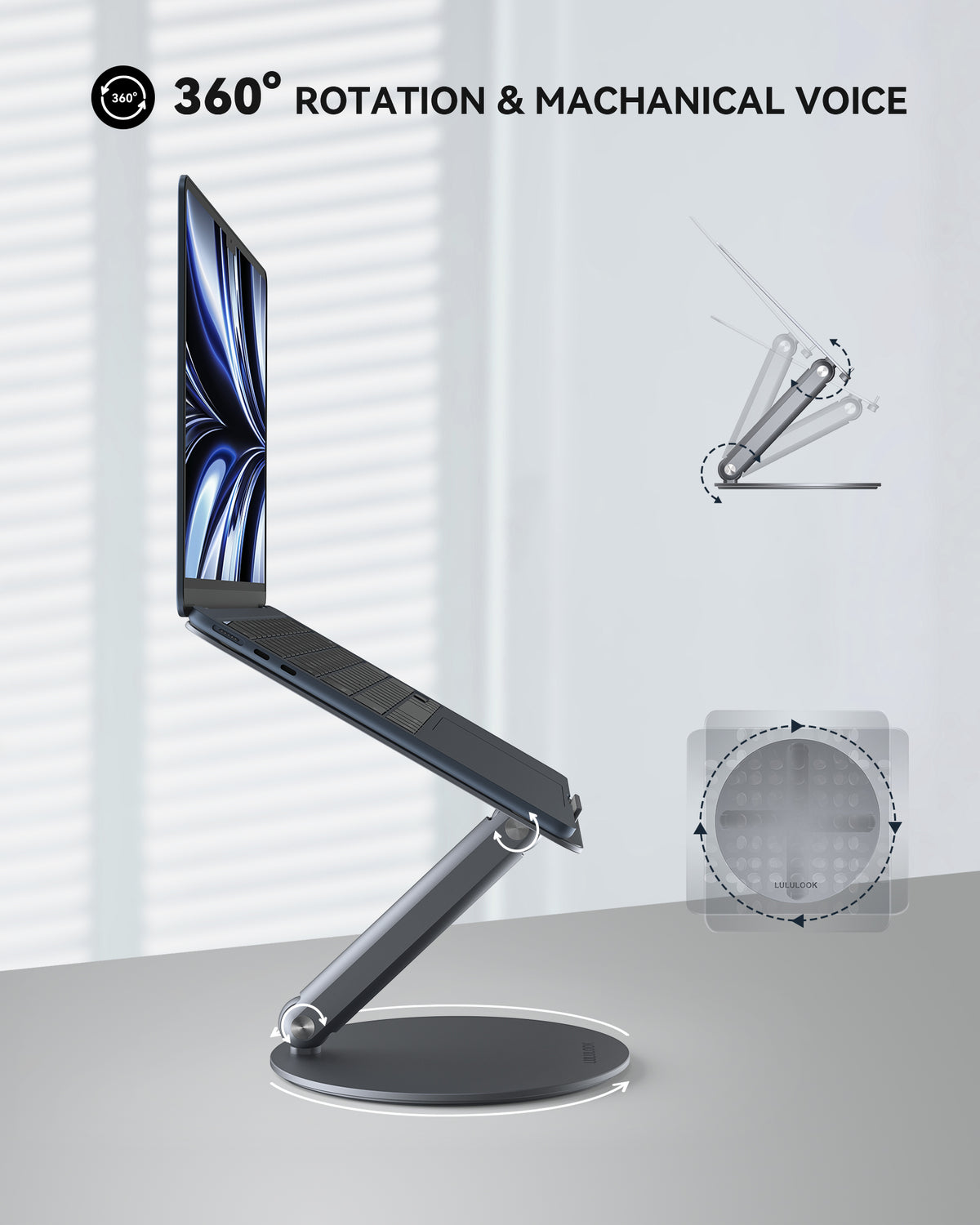 360 Rotating Foldable Laptop Stand