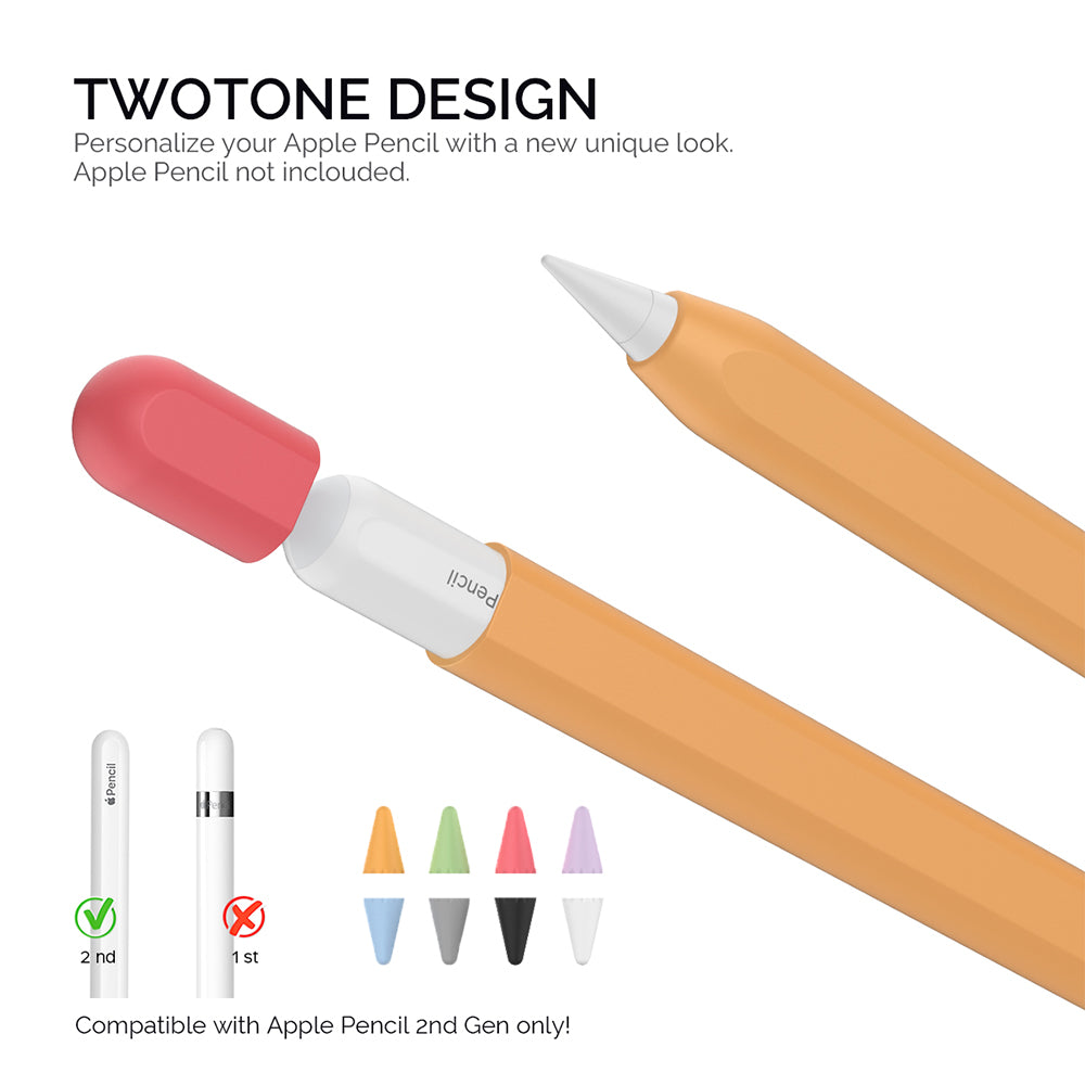 Silicone Case with 8 Nib Covers For Apple Pencil 2