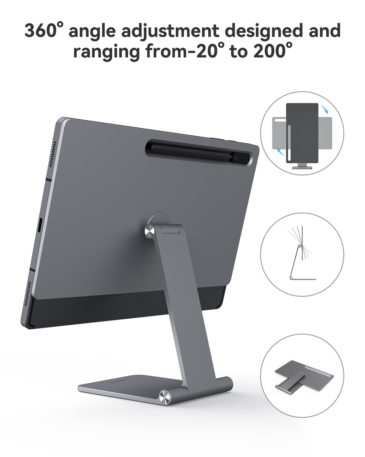 Foldable Magnetic Stand for Galaxy Tab S9 Ultra/S8 Ultra | S9+/S8+/S7+/S7 FE
