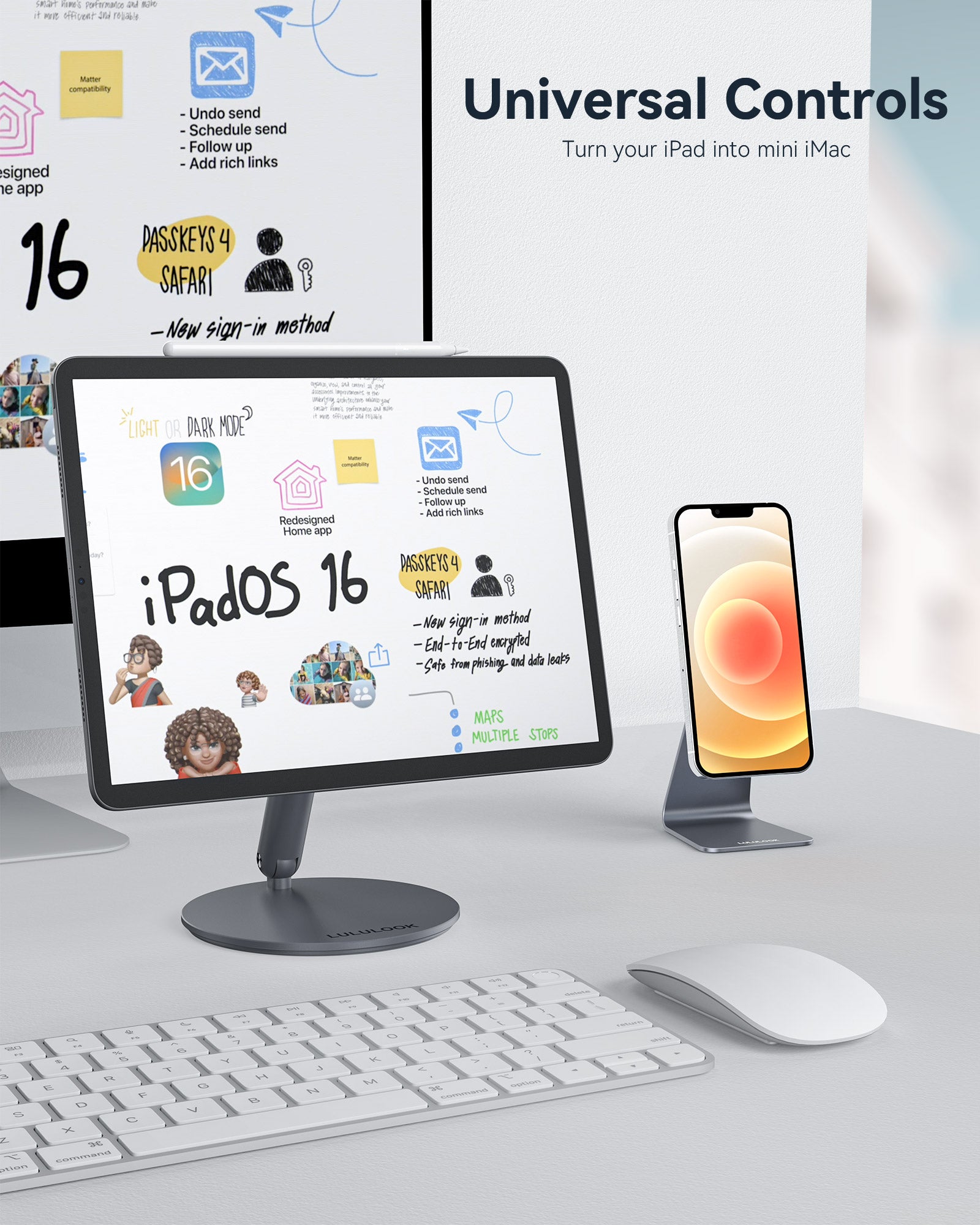 Buy LULULOOK 360 Rotating Foldable iPad Stand Lululook Official