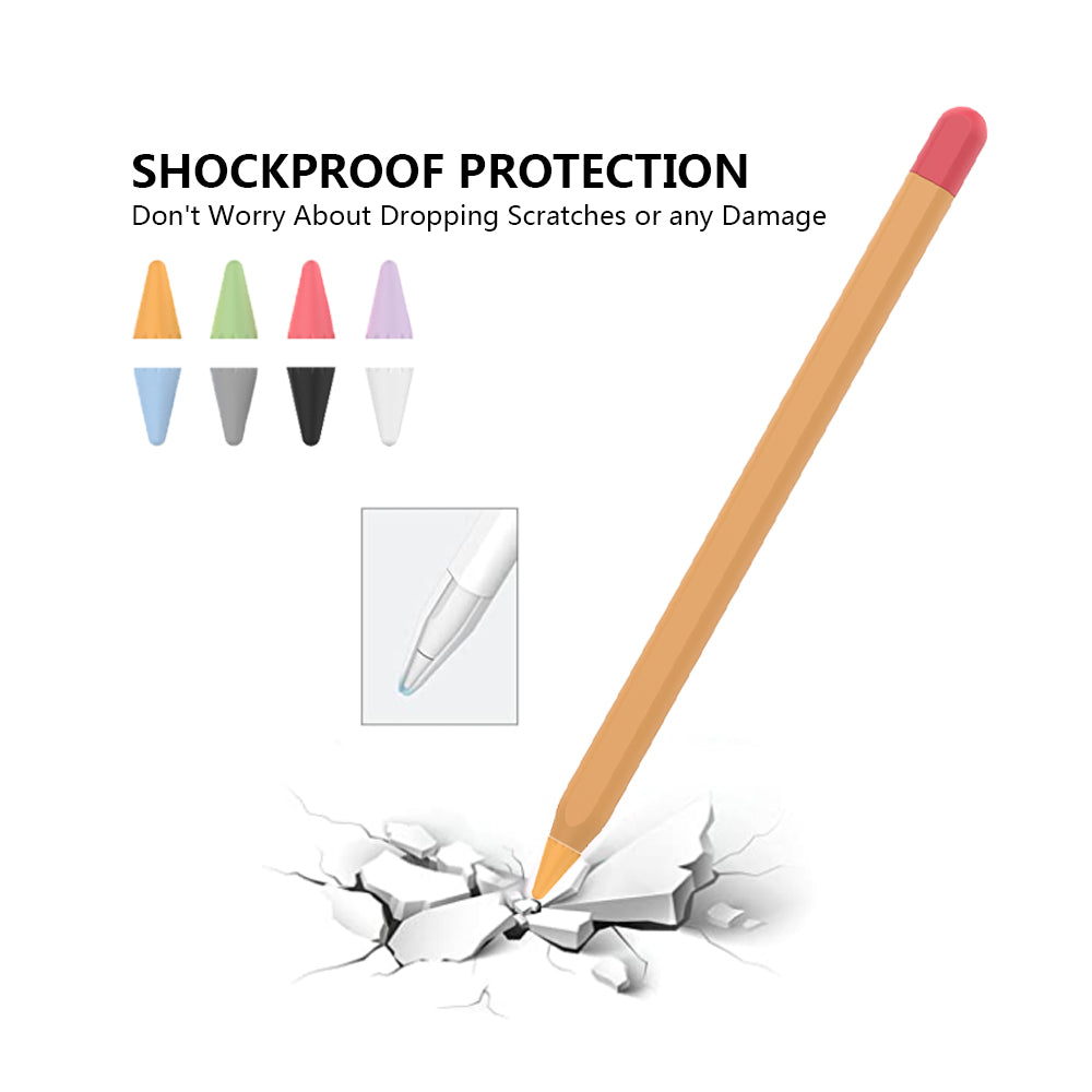 Silicone Case with 8 Nib Covers For Apple Pencil 2