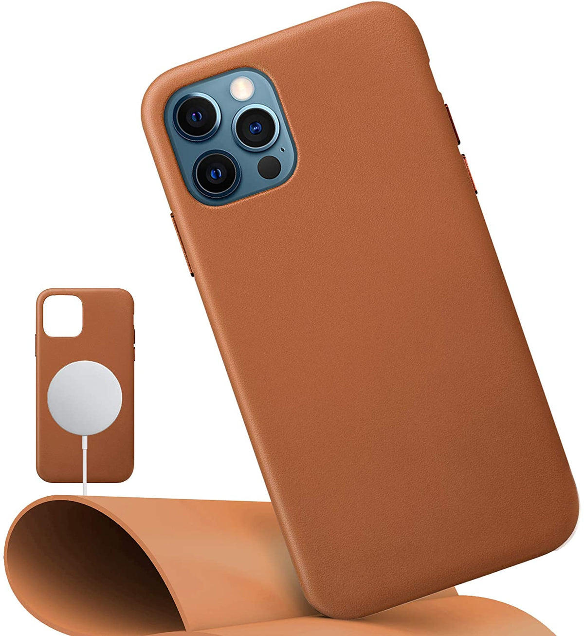 Magnetic Leather Case for iPhone 12 Series