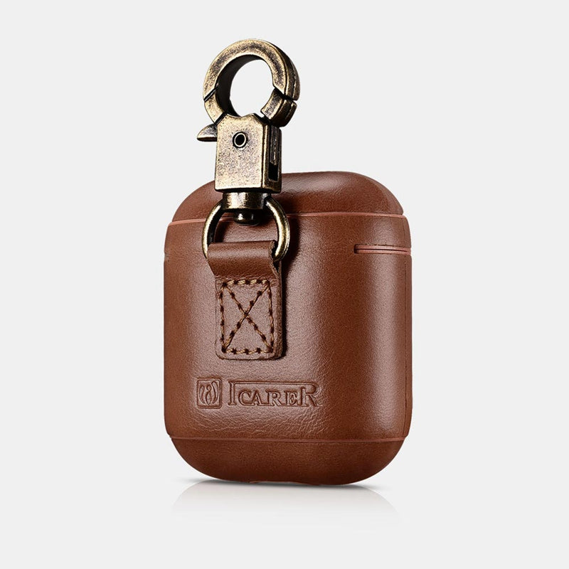 AirPods Leather Case with Keychain