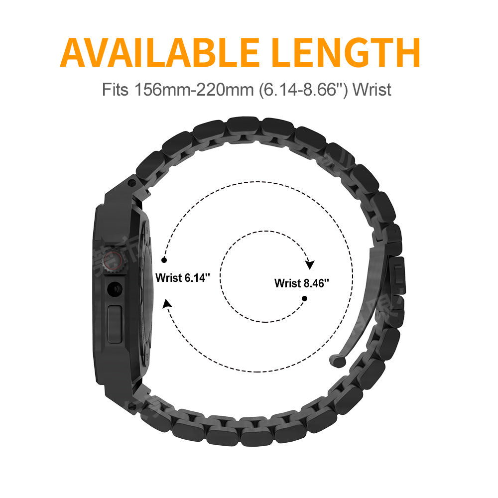 Metal Case + Stainless Steel Band for Apple Watch