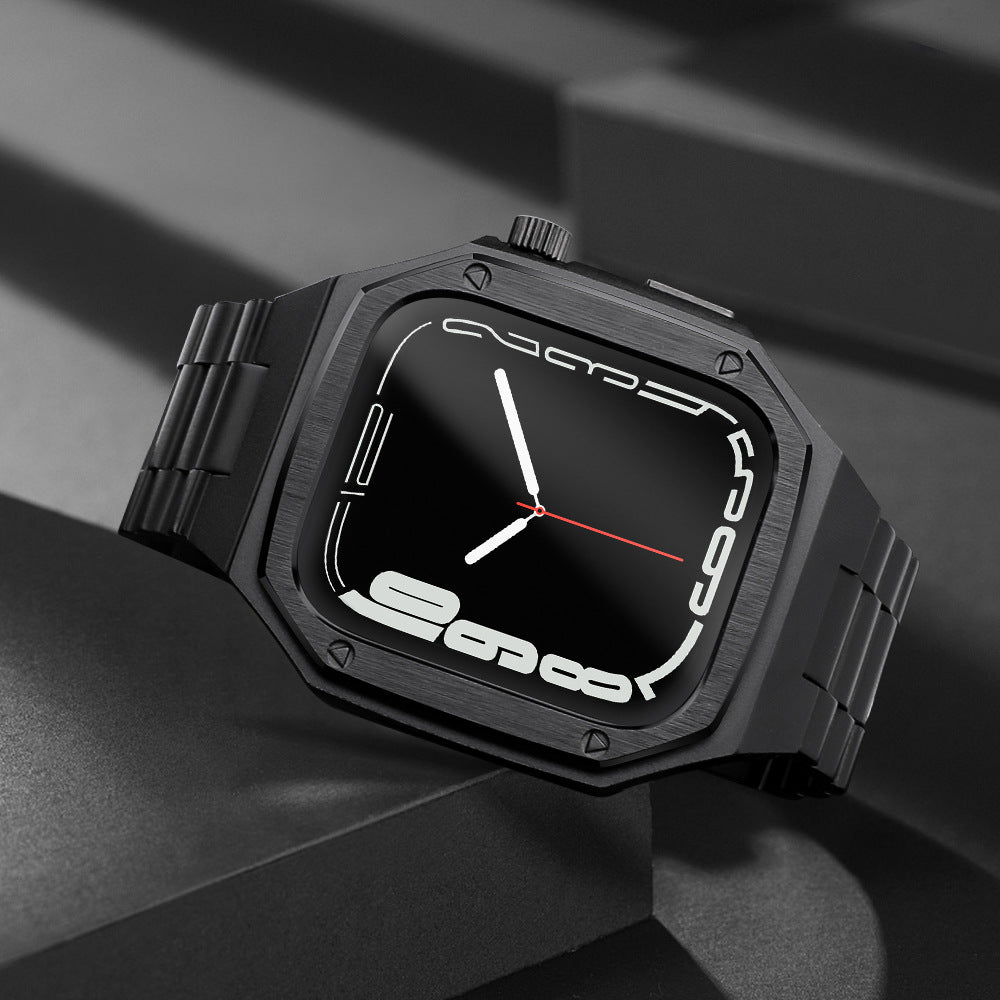 Metal Case + Stainless Steel Band for Apple Watch