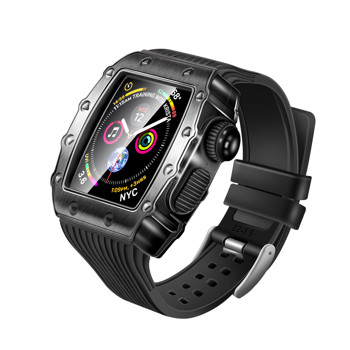 Apple Watch Rugged Metal Bumper + TPU Strap