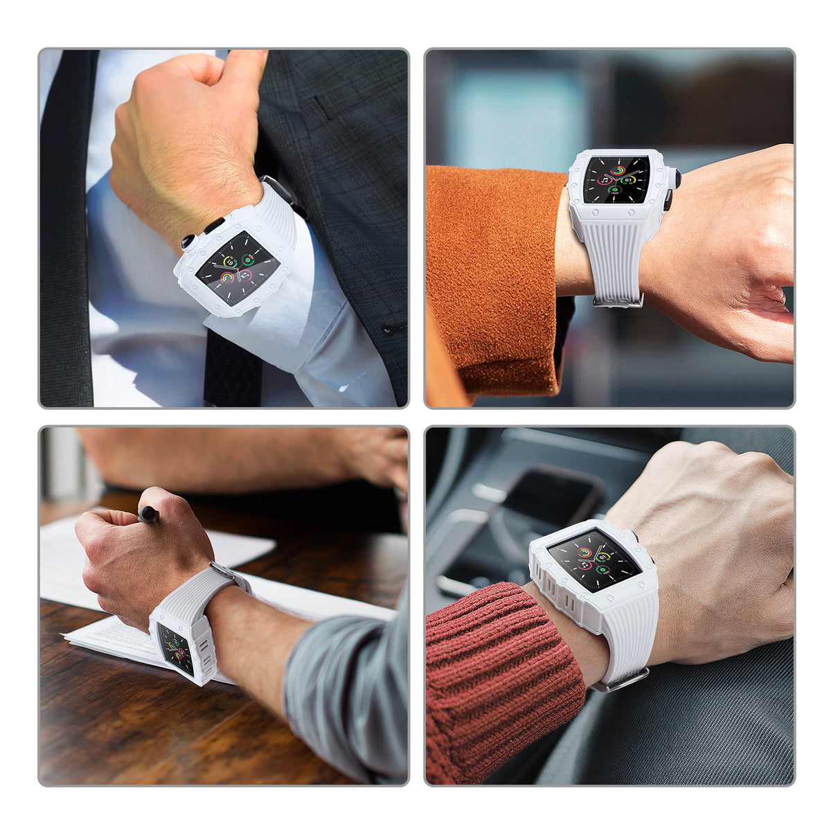 Apple Watch Rugged Metal Bumper + TPU Strap
