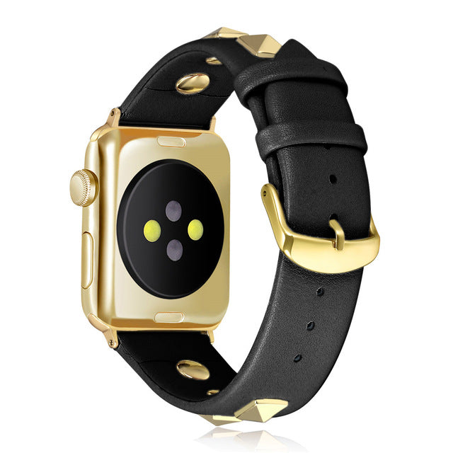 Studded apple watch band top